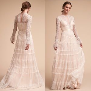 Anthropologie bhldn wedding dress